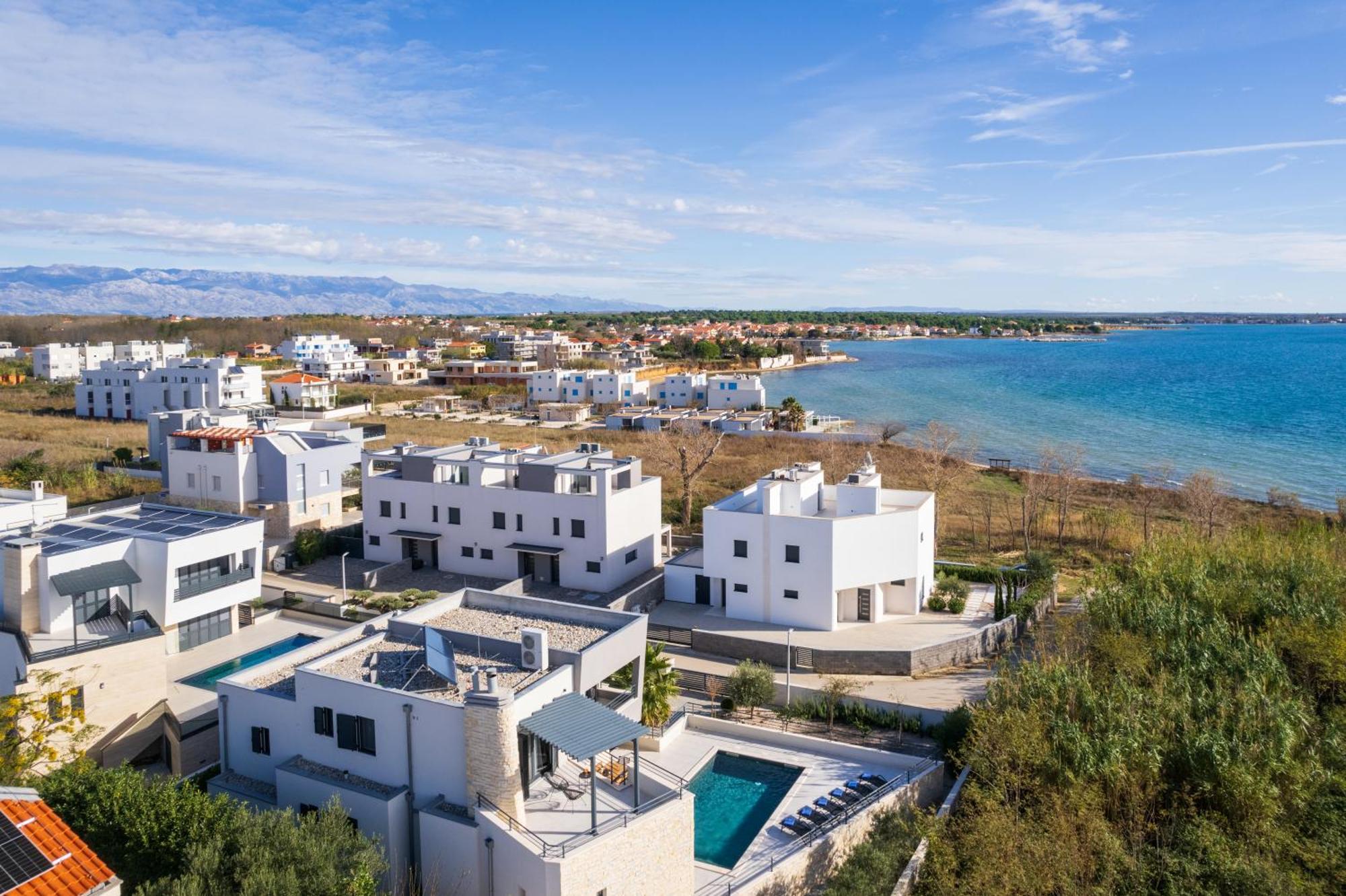 Villa Roca With Heated Pool And Sauna Привлака Екстер'єр фото